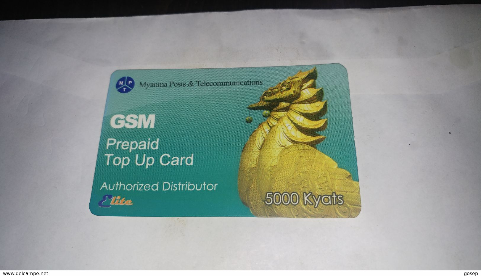 Myanmar-g.s.m-prepiad To Up Card-authorized-(24)-(2208140502288806)-(5.000kyats)-used Card+1card Prepiad Free - Myanmar (Burma)