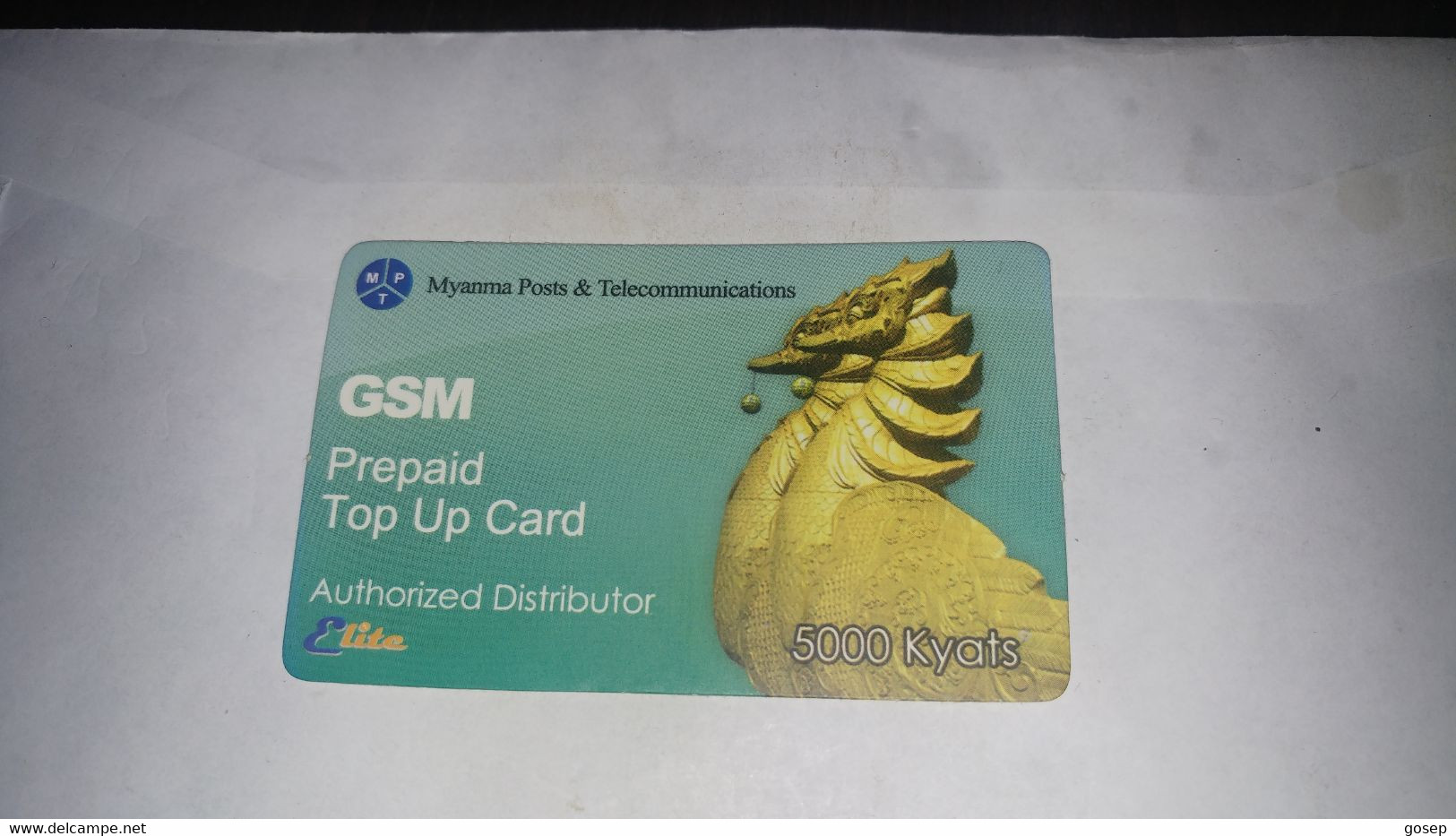 Myanmar-g.s.m-prepiad To Up Card-authorized-(26)-(2210140501719711)-(5.000kyats)-used Card+1card Prepiad Free - Myanmar (Burma)
