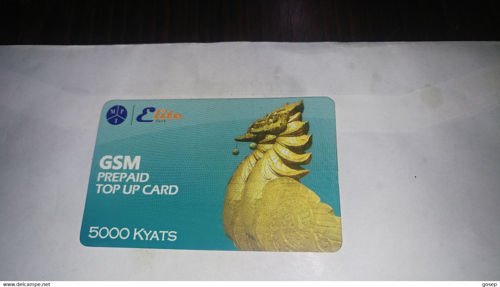 Myanmar-g.s.m-prepiad To Up Card-authorized-(29)-(2201140503033137)-(5.000kyats)-used Card+1card Prepiad Free - Myanmar (Burma)