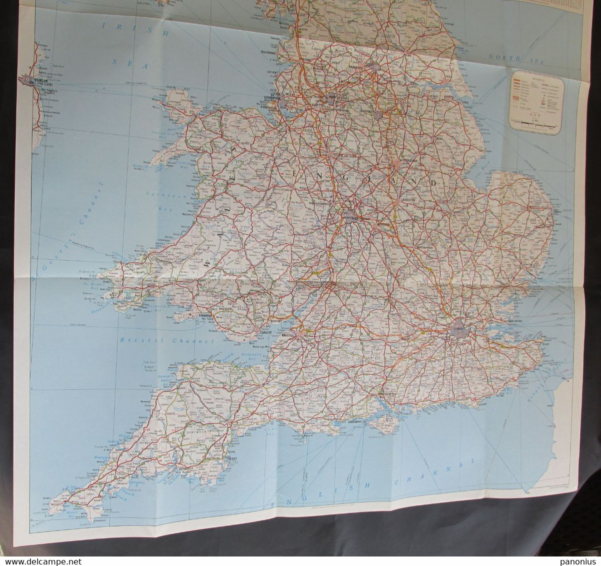 GREAT BRITAIN & IRELAND - BP PETROL TOURING, VINTAGE ROAD AUTO MAP, AUTOKARTE - Cartes Routières