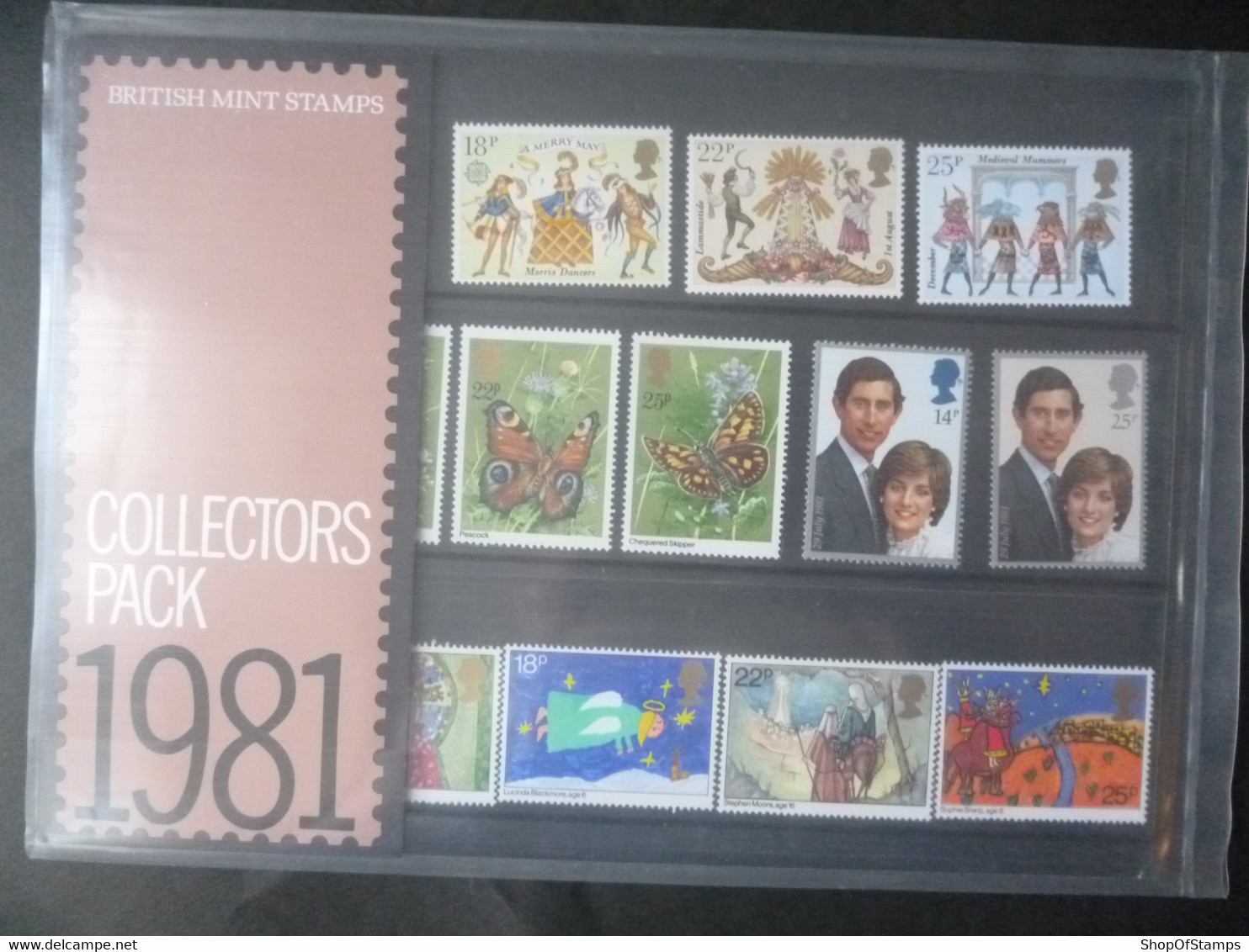 GREAT BRITAIN 1981 YEAR PACK From GPO - Sheets, Plate Blocks & Multiples