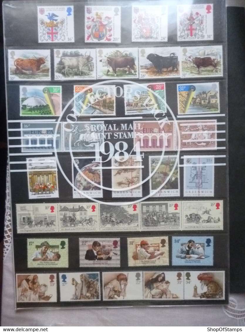 GREAT BRITAIN 1983 YEAR PACK From GPO - Sheets, Plate Blocks & Multiples