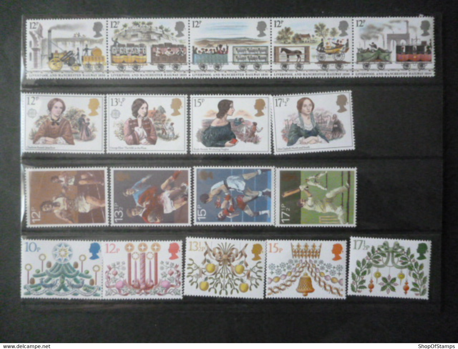 GREAT BRITAIN SG 1980 COLLECTION PACK WITH ALL ISSUES - Sheets, Plate Blocks & Multiples