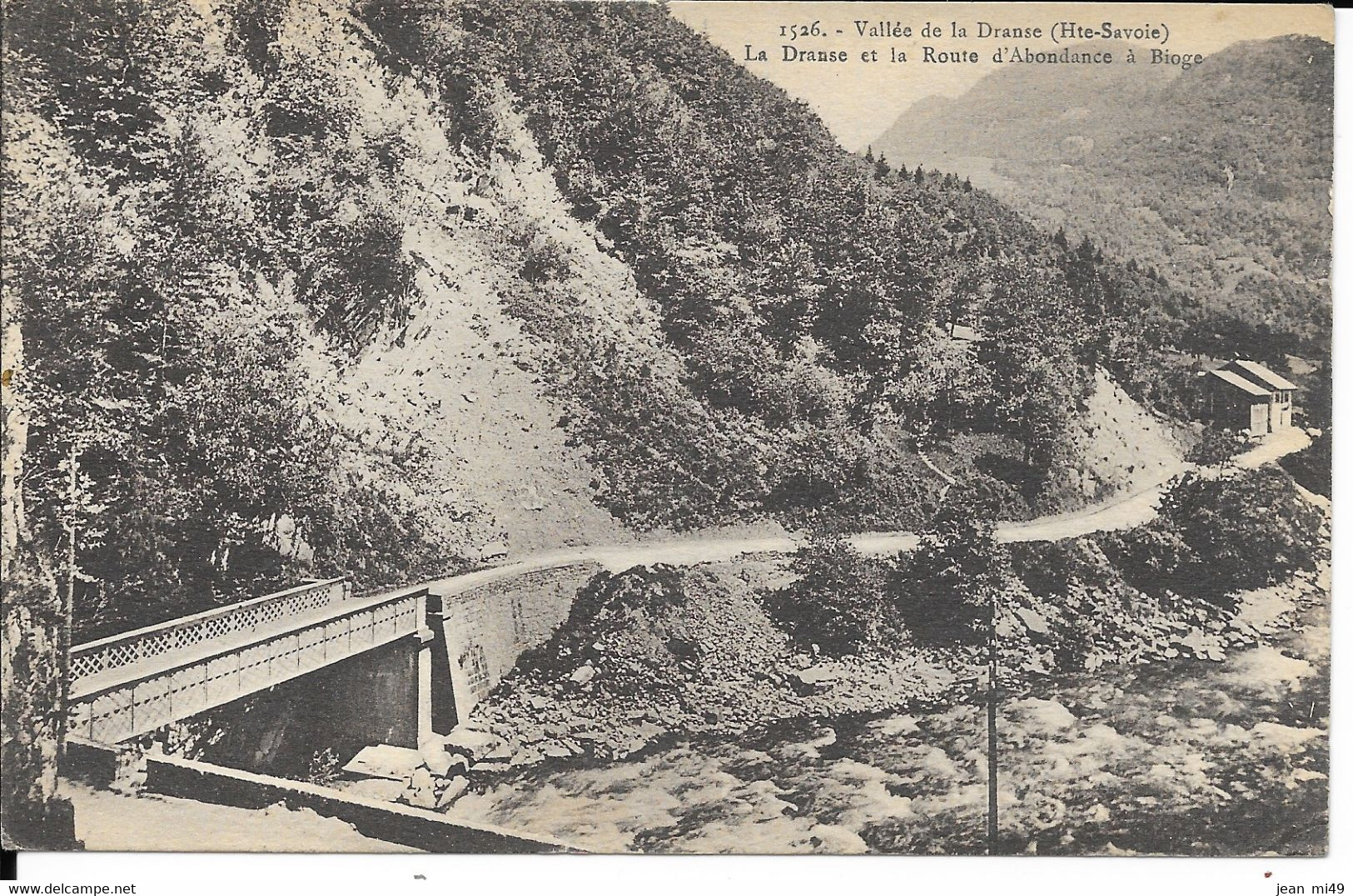 CACHET CONVOYEUR -  EVIAN A BELLEGARDE - 1923 -Avec  Timbre Seul  Y&T N° 170 - 10c Vert Pasteur - (CPA Vallée De La Dran - Bahnpost