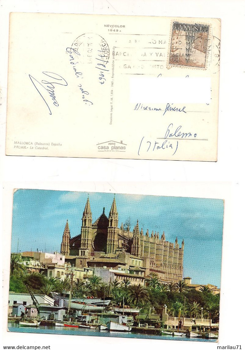 8611 Spagna Espana Card Mallorca Stamp Palma Singolo Solo Isolato - Storia Postale