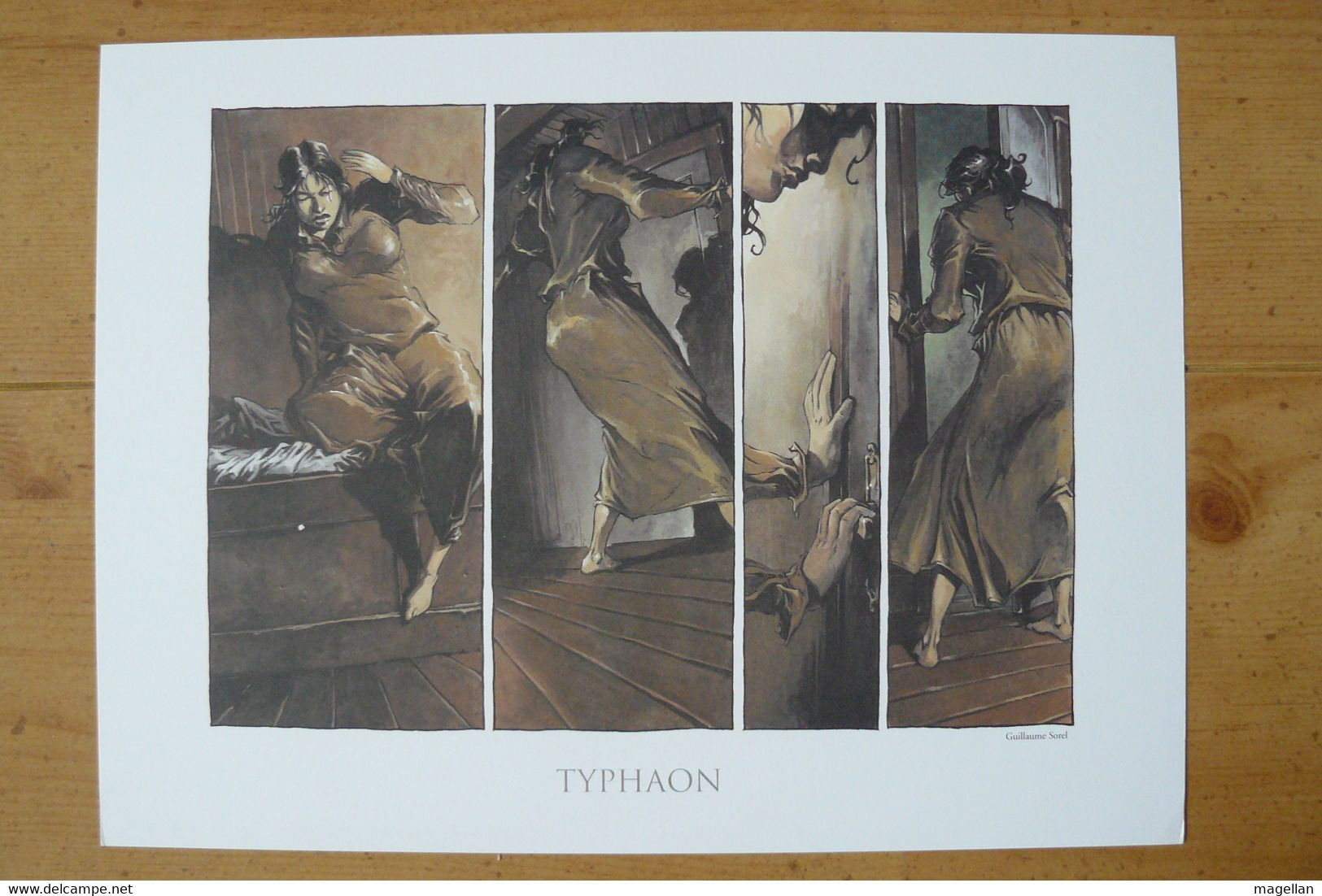 Illustration - Typhaon - Eléonore - G. Sorel - Casterman 2000 - Screen Printing & Direct Lithography