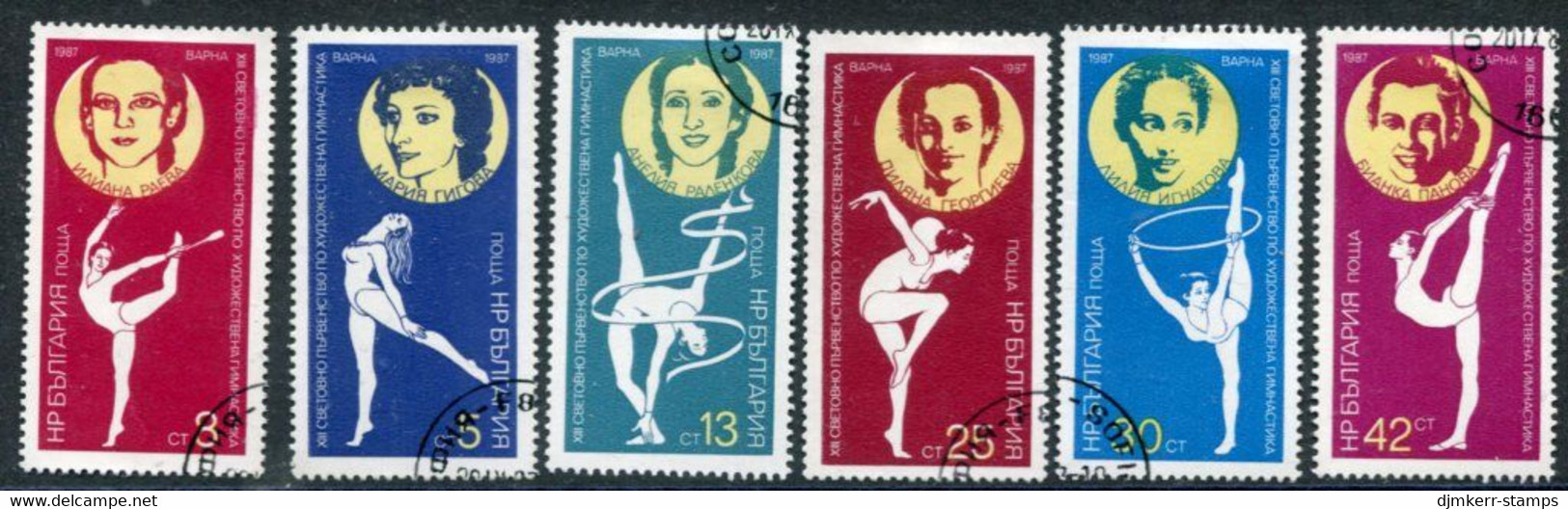 BULGARIA 1987 Rhythmic Gymnastics Used. .  Michel 3588-93 - Used Stamps