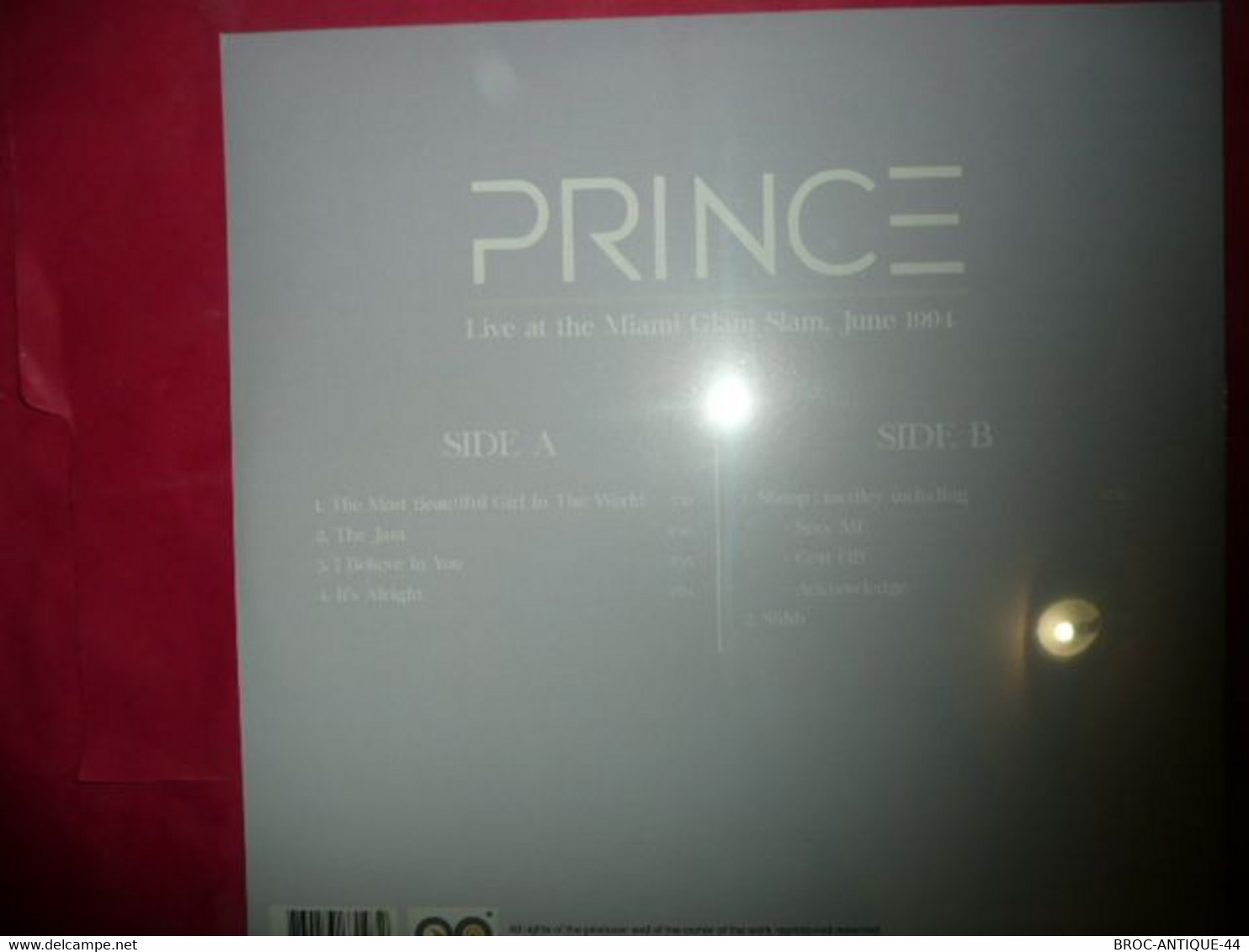 LP33 N°7567 -  PRINCE LIVE AT MIAMI - MADE IN EU - Rock