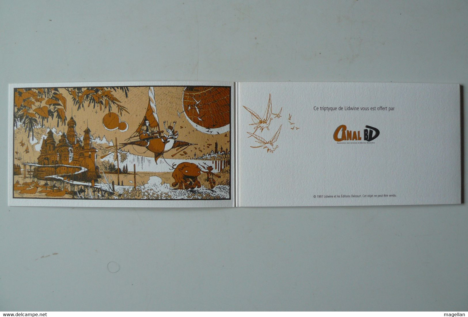 Triptyque - Voyage En Terre De Légendes - Lidwine - Ed. Delcourt 1997 - Screen Printing & Direct Lithography