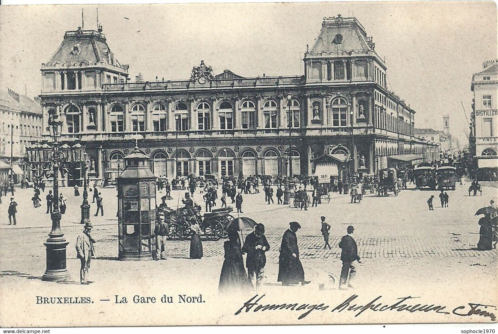 02 - 2021 - BELGIQUE - BRUXELLES - GARES - Gare Du Nord -  Belle Animation - Public Transport (surface)