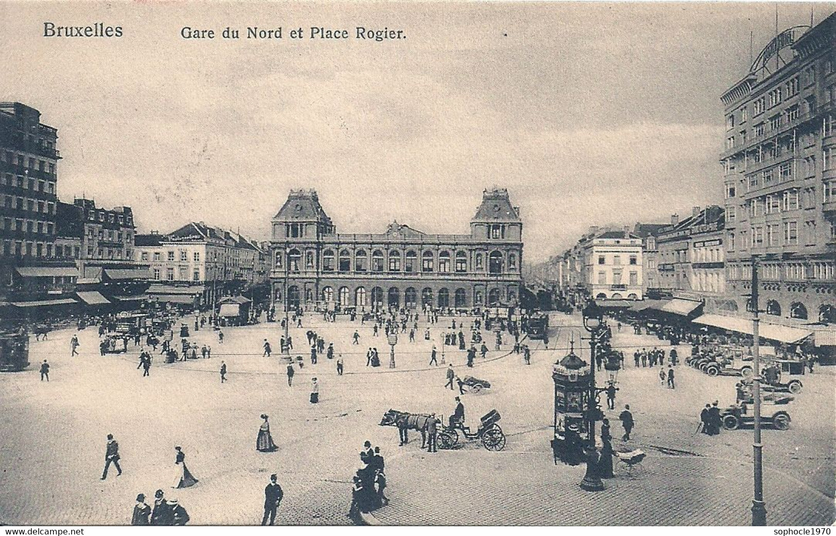 02 - 2021 - BELGIQUE - BRUXELLES - GARES - Gare Du Nord Et Place Rogier - Public Transport (surface)