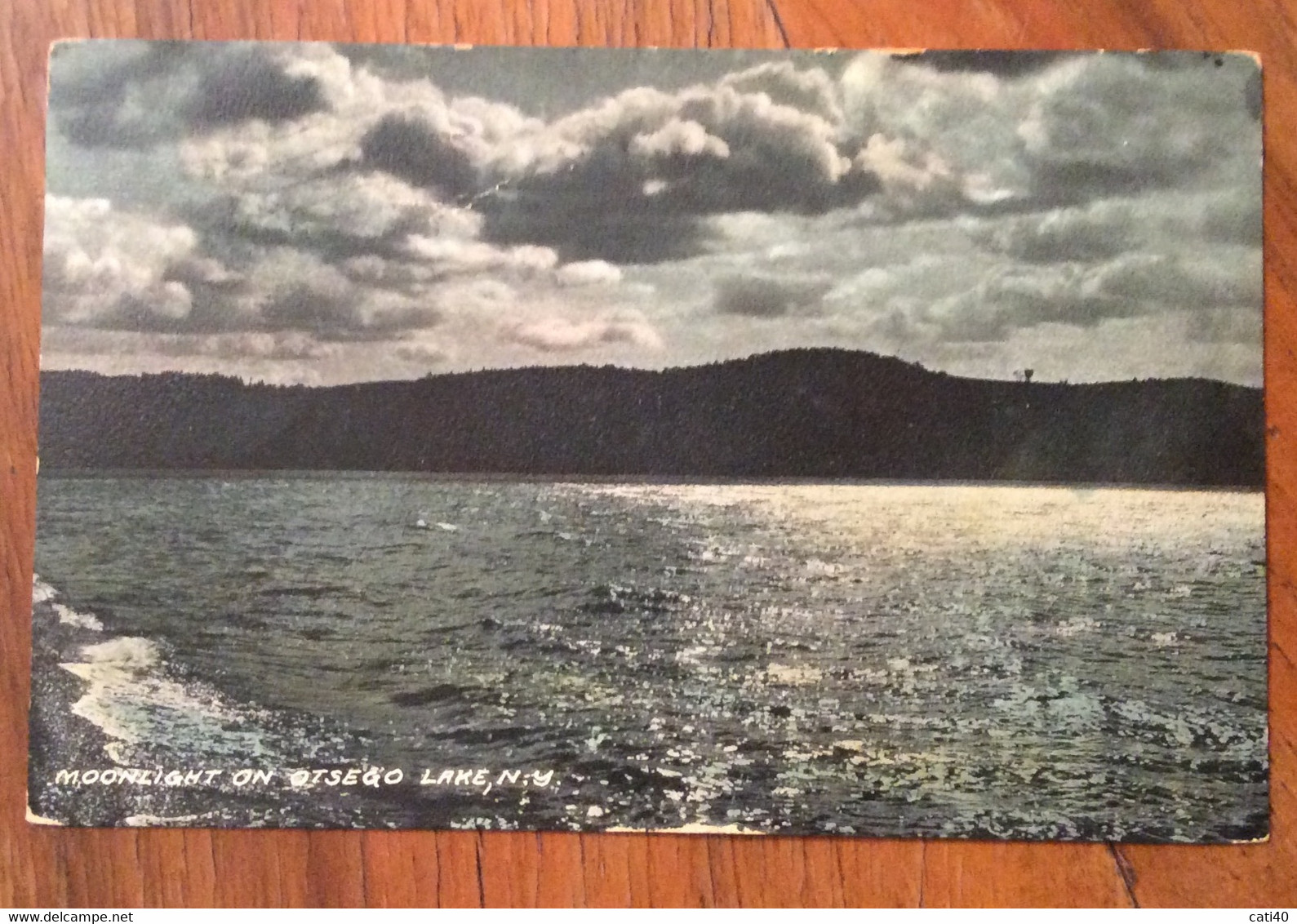 USA - OTSEGO LAKE MOONLIGHT  - VINTAGE POST CARD FROM COOPERSTOWN  JUN 30  1911 To N.Y. - Fall River