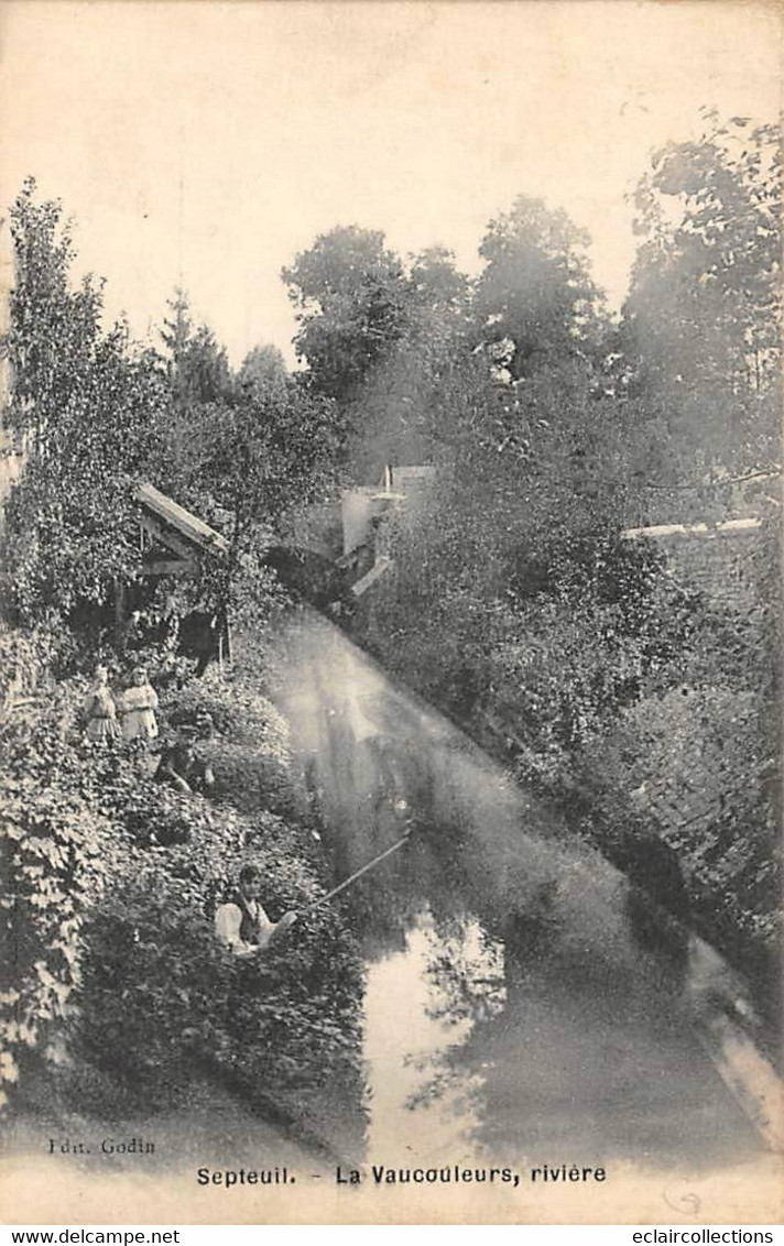 Septeuil      78         La Vaucouleurs,rivière       (voir Scan) - Septeuil