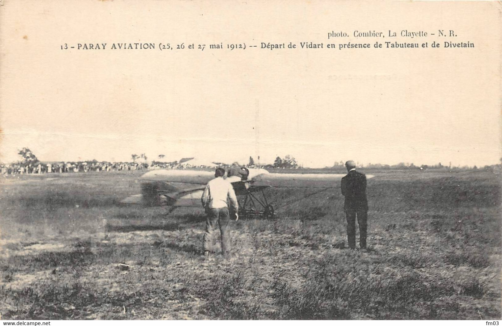 Paray Le Monial Aviation 13 Vidart De Divonne Divetain De Cherbourg Tabuteau Combier La Clayette NR Attention état - Paray Le Monial