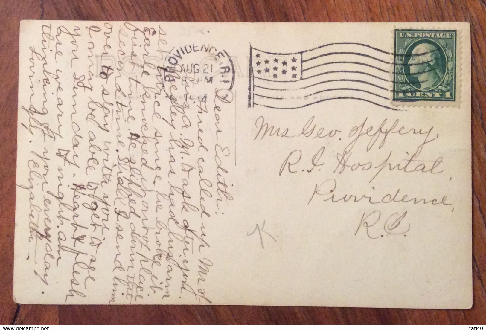 USA - FOTO DI MADRE E DUE FIGLI   - VINTAGE POST CARD  FROM  PROVIDENCE  AUG 21 1914 - Fall River
