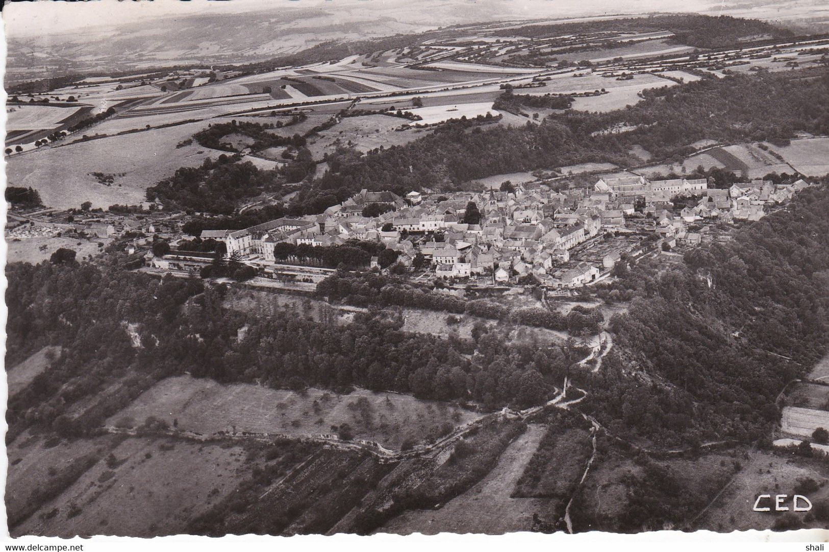 CPSM FLAVIGNY VUE GENERALE AERIENNE - Other & Unclassified