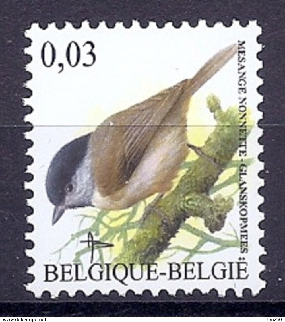 BELGIE * Buzin * Nr 3389 * Postfris Xx * DOF WIT  PAPIER - 1985-.. Birds (Buzin)