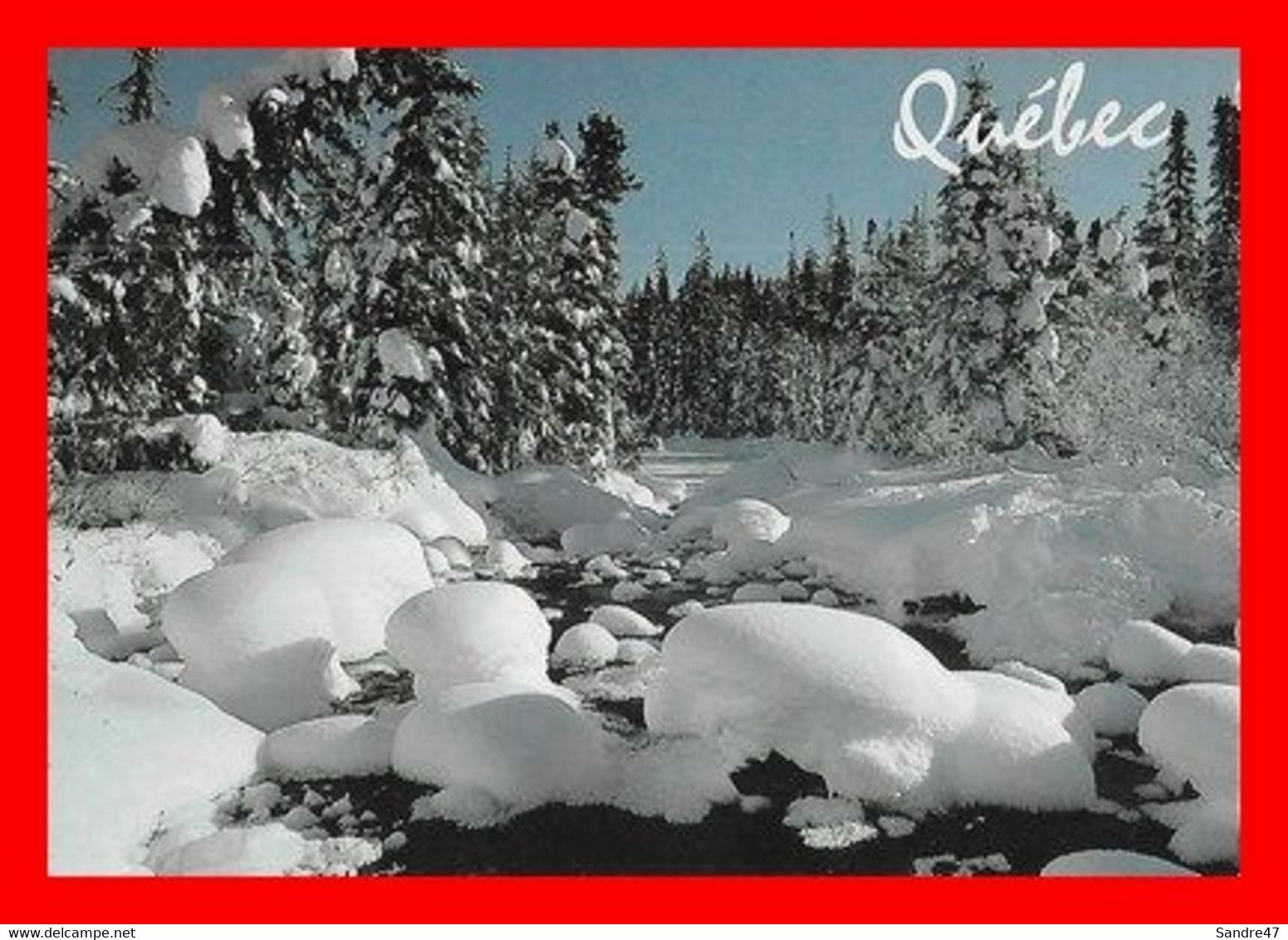 CPSM/gf  QUEBEC (Canada)  Paysage D'hiver Au Québec...M392 - Québec - Les Rivières