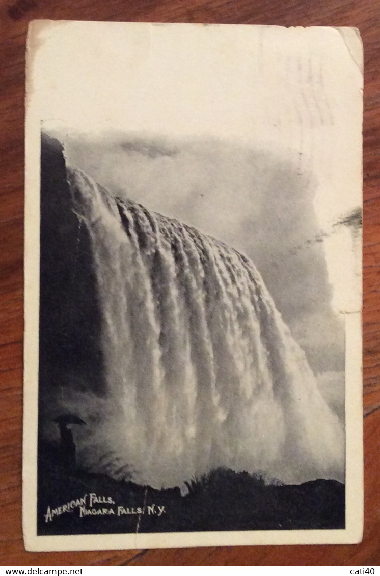 USA - AMERICAN FALLS NIAGARA FALLS   - VINTAGE POST CARD  AUG 9 1909 - Fall River