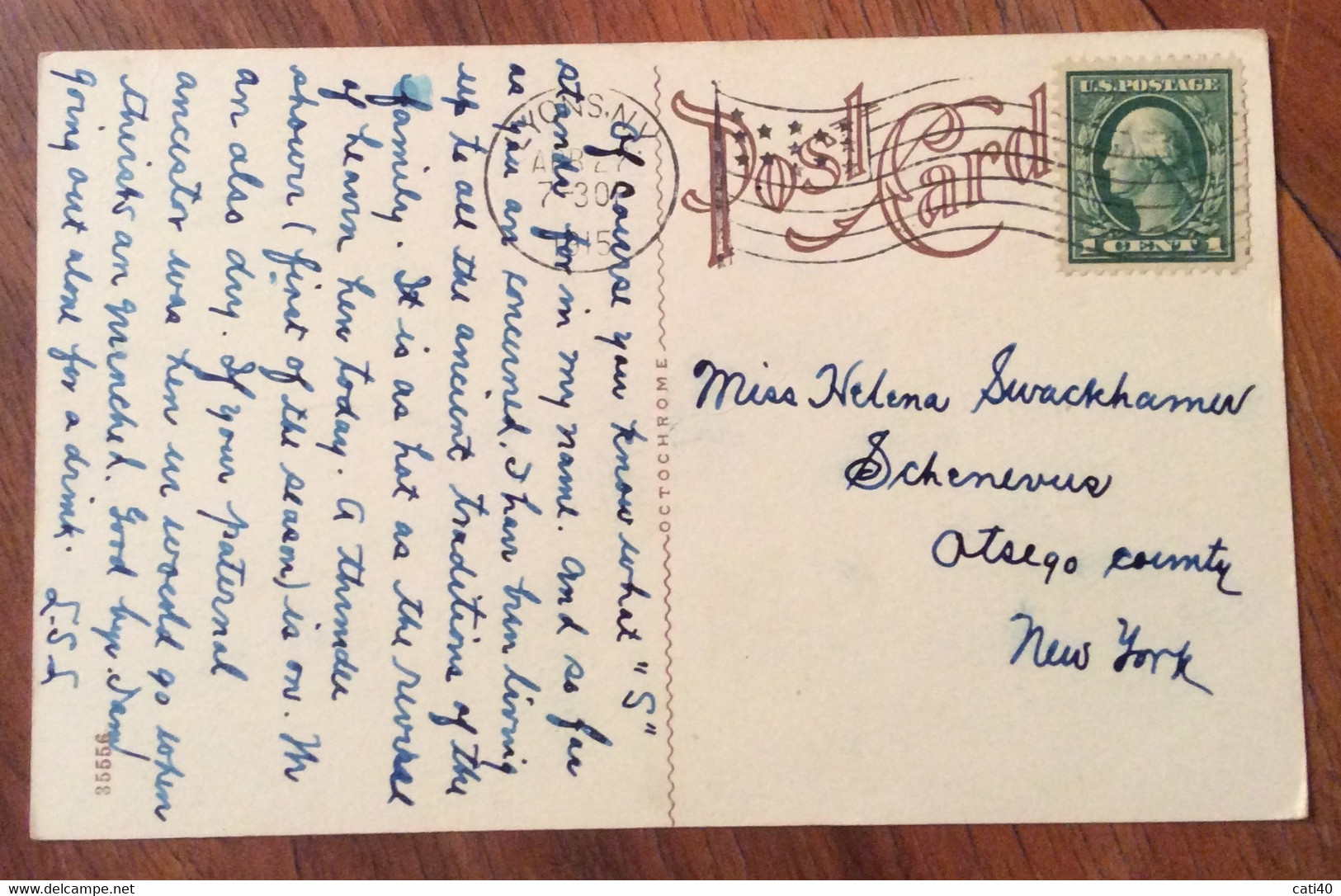 USA - LYONS SCENE NEAR   - VINTAGE POST CARD  1915 - Fall River