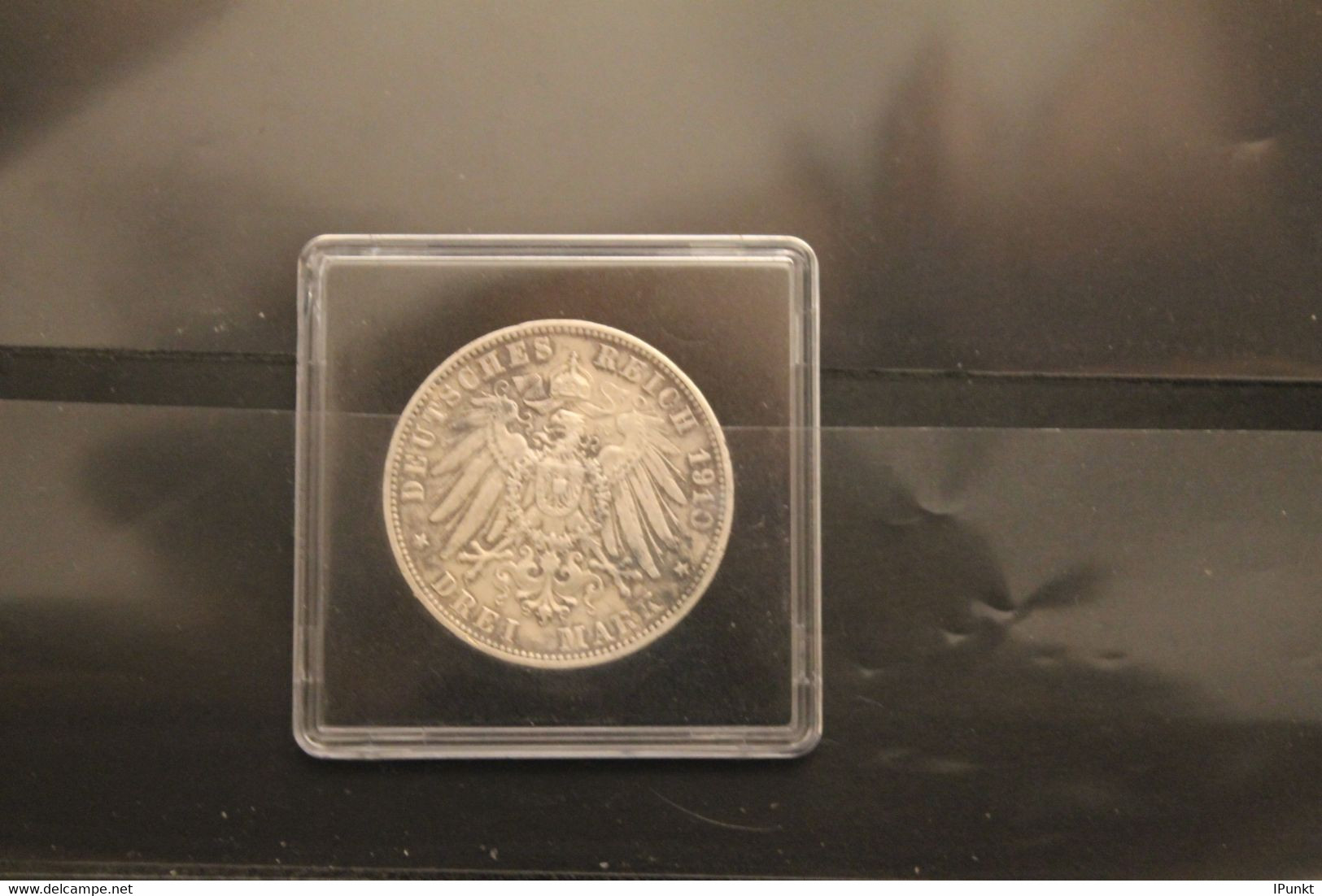 Deutsches Reich, Württemberg, Kursmünze, Silber, 3 Mark, 1910 F, Ss-vz, Jäger-Nr. 175 - 2, 3 & 5 Mark Silber