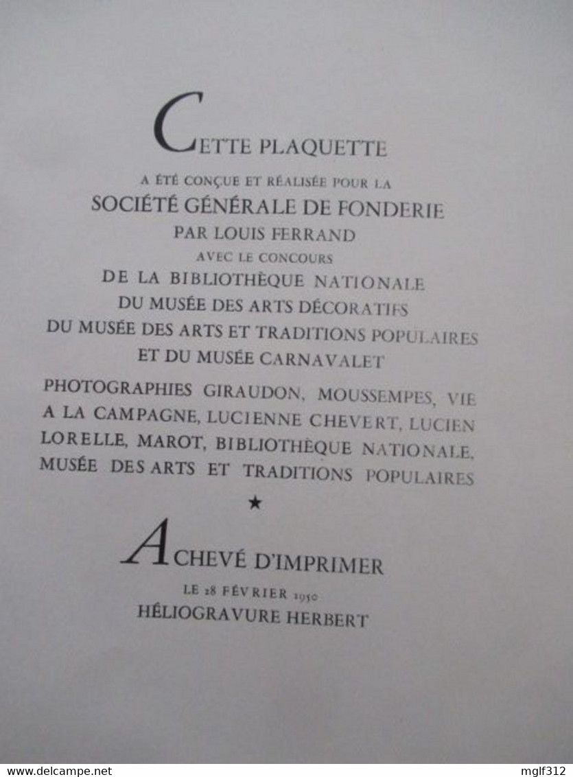 MUSEE PITTORESSQUE De L'HYGIENE Et Du CONFORT : Editée Par La Société Générale De Fonderie En Fèvier 1950 - Geneeskunde & Gezondheid