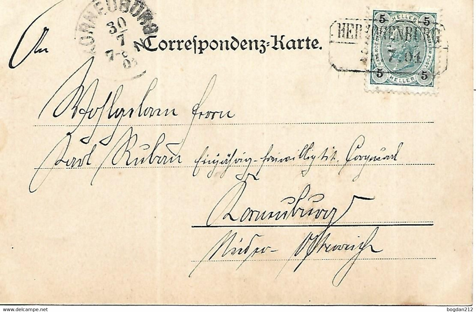 1901 - HERZOGENBURG , Gute Zustand, 2 Scan - Herzogenburg