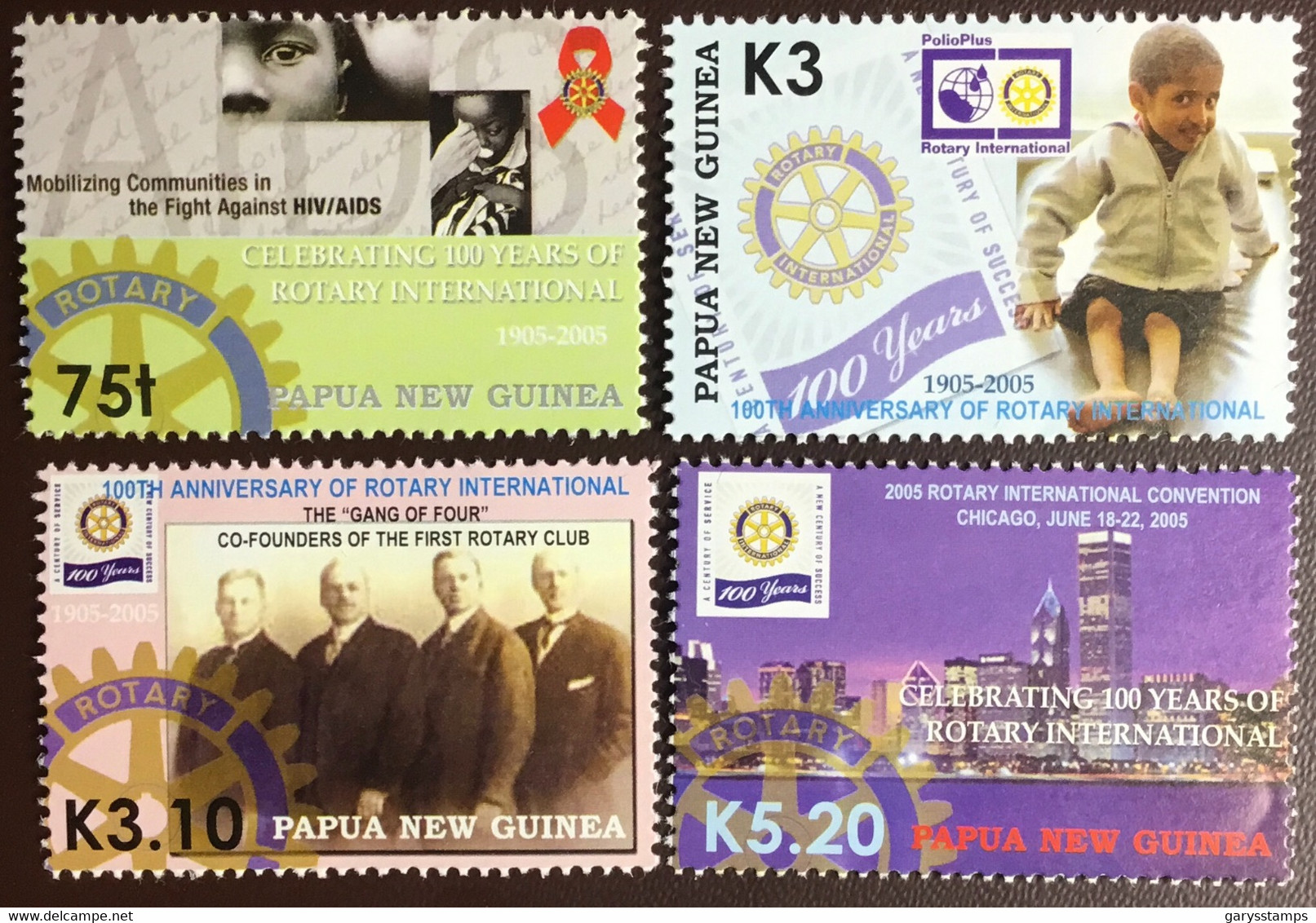 Papua New Guinea 2005 Rotary Anniversary MNH - Papua Nuova Guinea