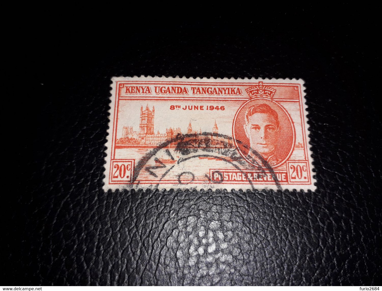 A8MIX12 COLONIE INGLES UGANDA TANGANYICA KENYA KING GEORGE VI 1946 "XO" - Autres & Non Classés