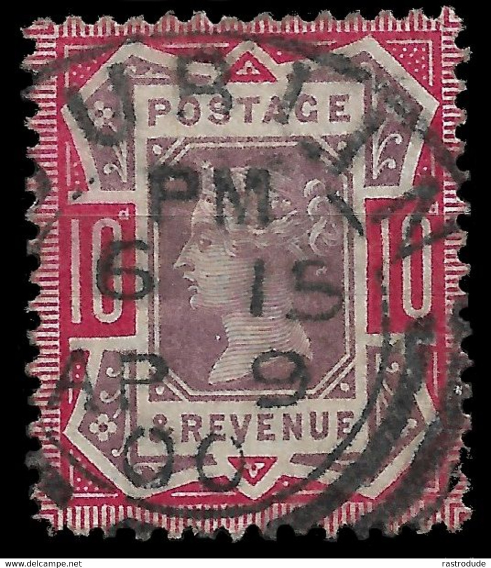 1887 - GB VICTORIA JUBILEE - 10d SG210 - Used April 9 1900 - Used Stamps