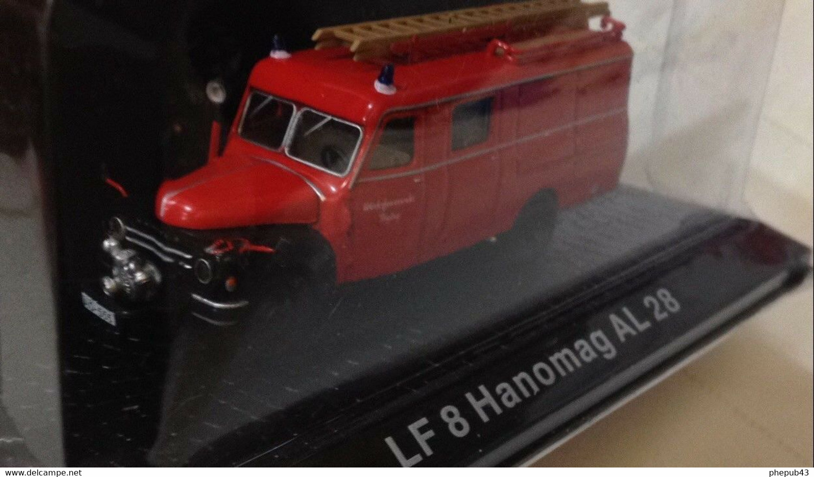 LF 8 Hanomag AL 28 - Firewerk - Red & Black - De Agostini (1/72) - Utilitarios