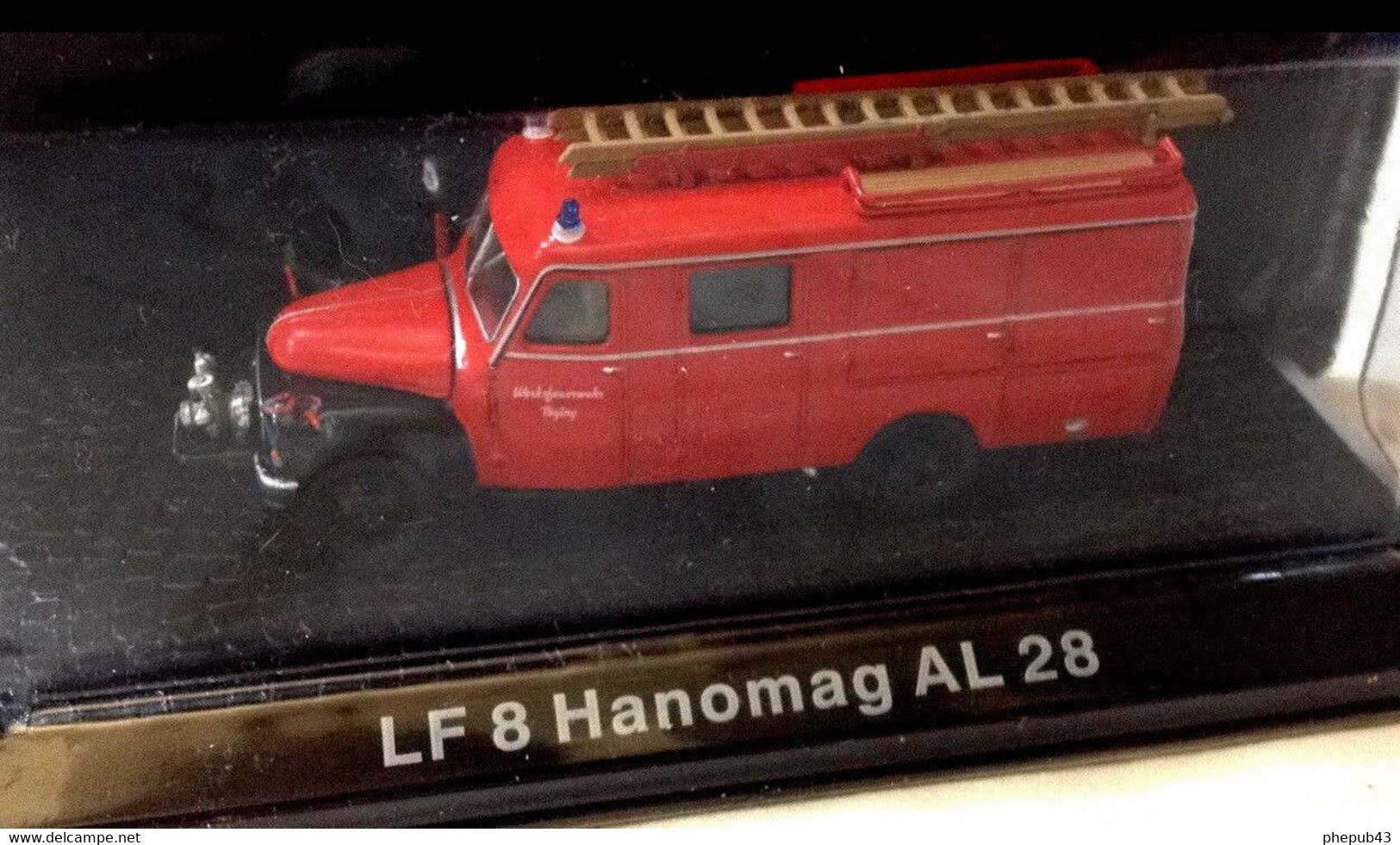 LF 8 Hanomag AL 28 - Firewerk - Red & Black - De Agostini (1/72) - Commercial Vehicles