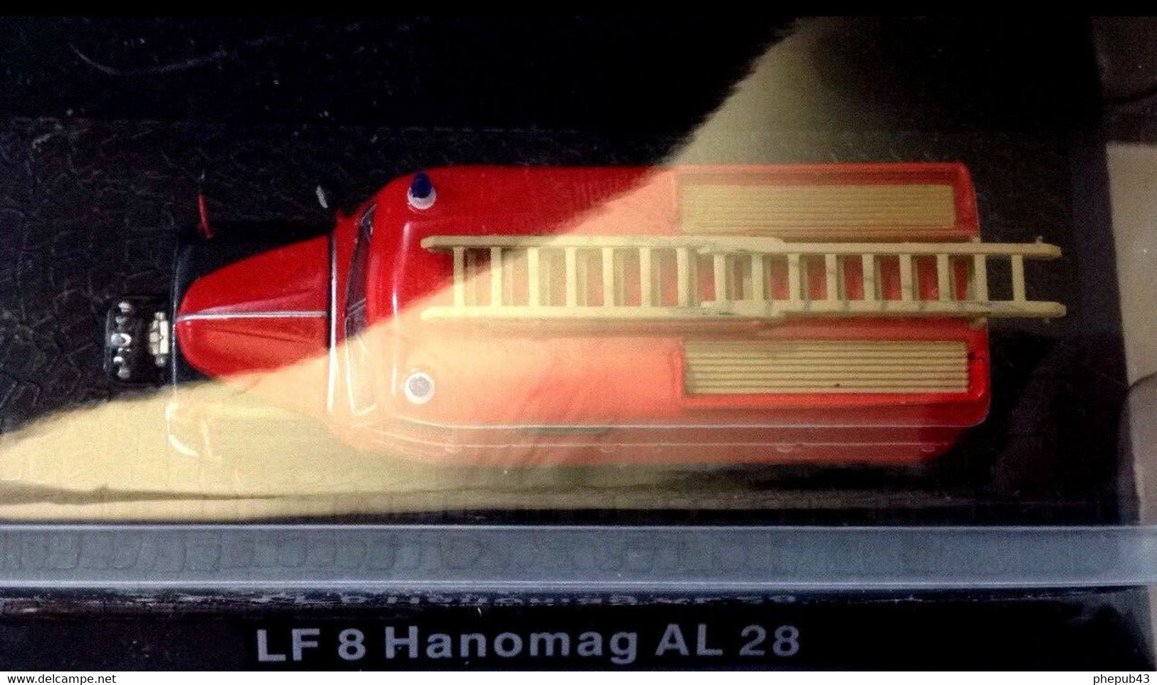LF 8 Hanomag AL 28 - Firewerk - Red & Black - De Agostini (1/72) - Commercial Vehicles