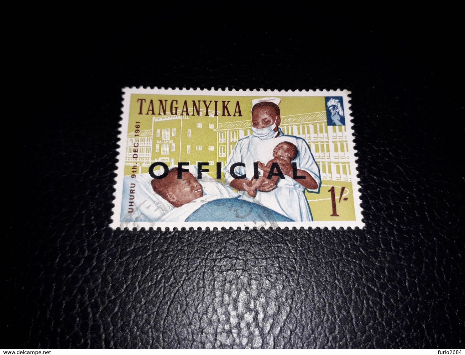 A8MIX13 COLONIE INGLESI TANGANYIKA UHURU 1961 OVERPRINT OFFICIAL "XO" - Tanganyika (...-1932)