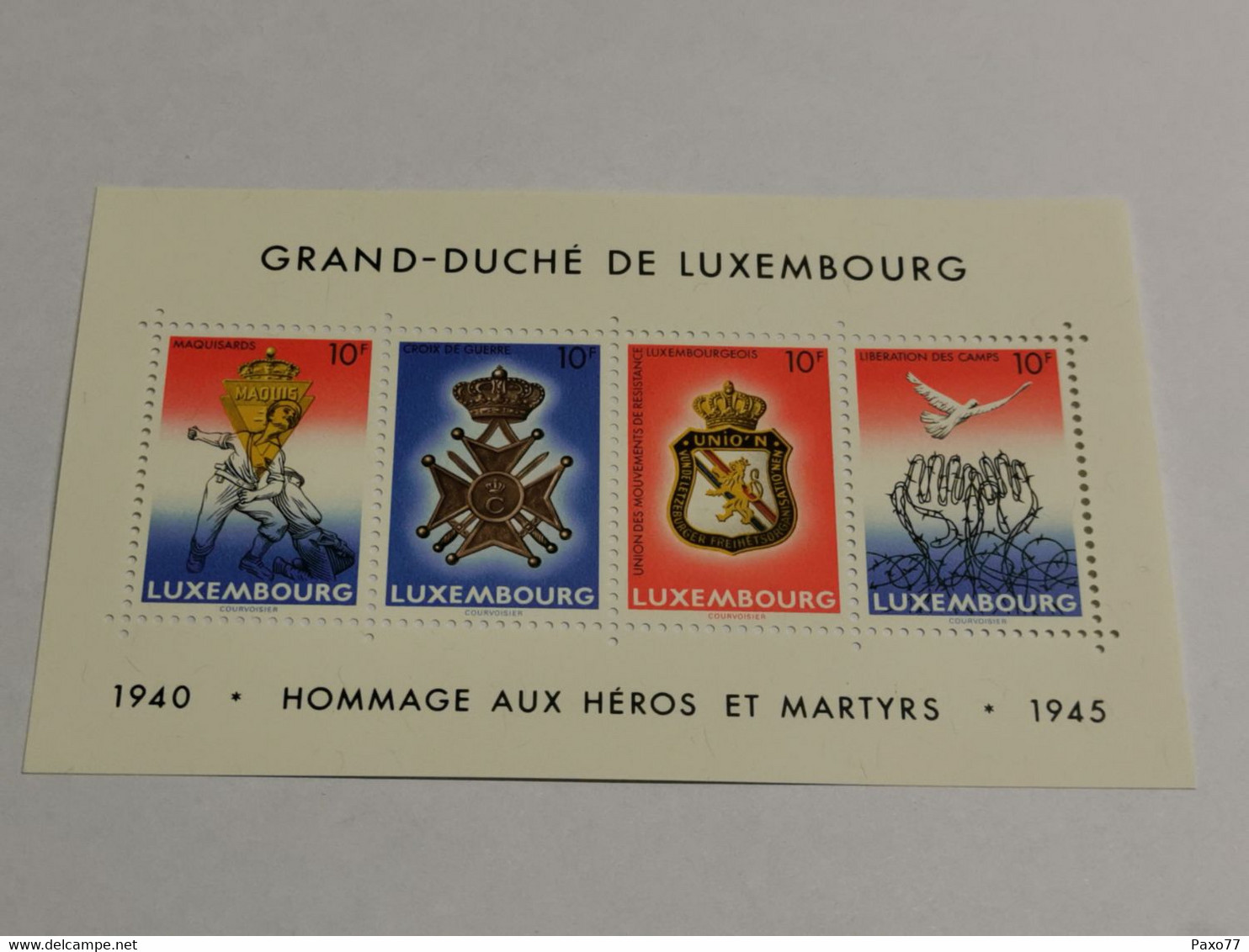 Luxembourg, 40me Anniversaire Armistice WW2. Non Oblitéré - Blocks & Sheetlets & Panes