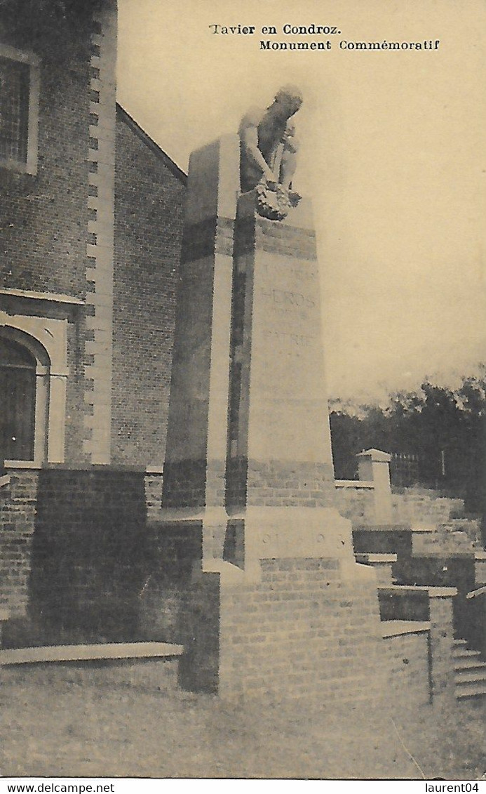 ANTHISNES. TAVIER EN CONDROZ. MONUMENT COMMEMORATIF. - Anthisnes