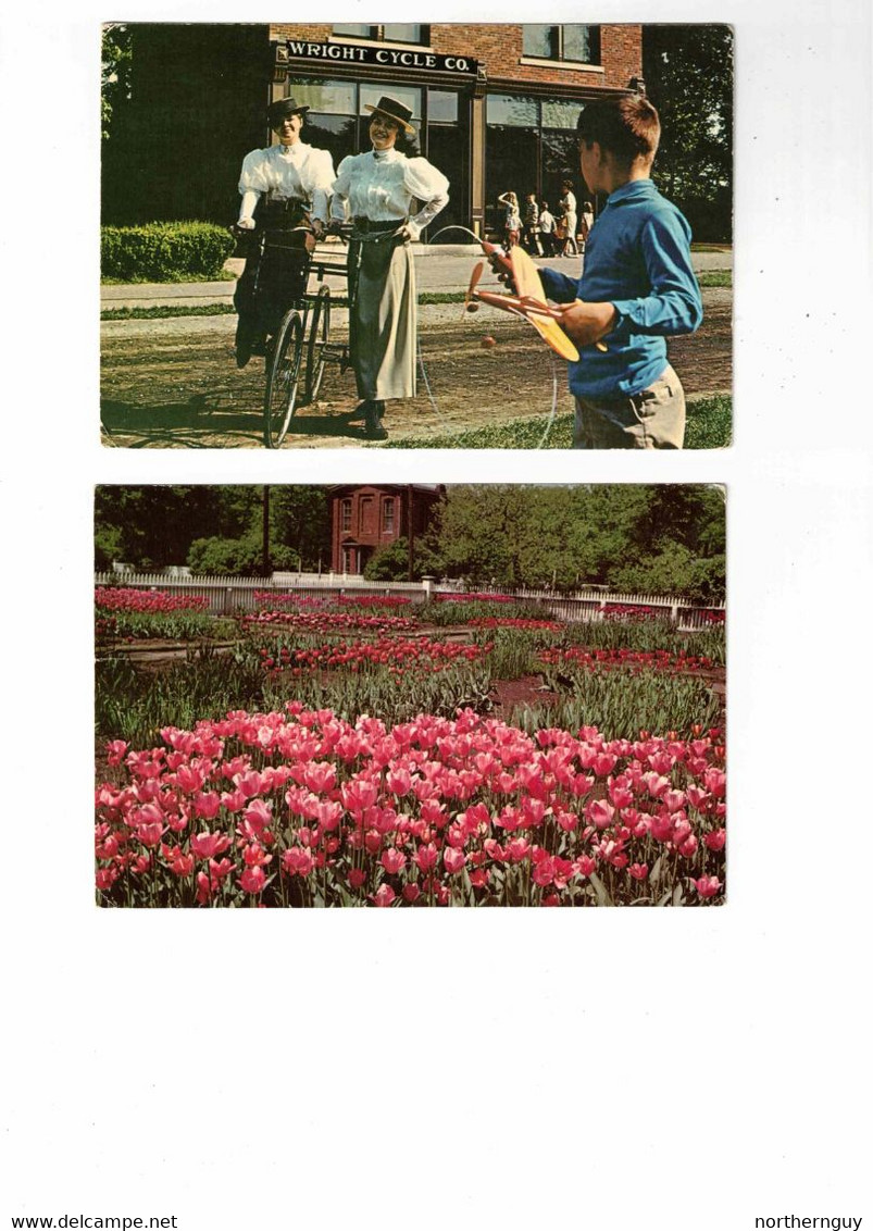 4 Different  DEARBORN, Michigan, USA, Greenfield Village, Older 4X6 Chrome Postcards - Dearborn