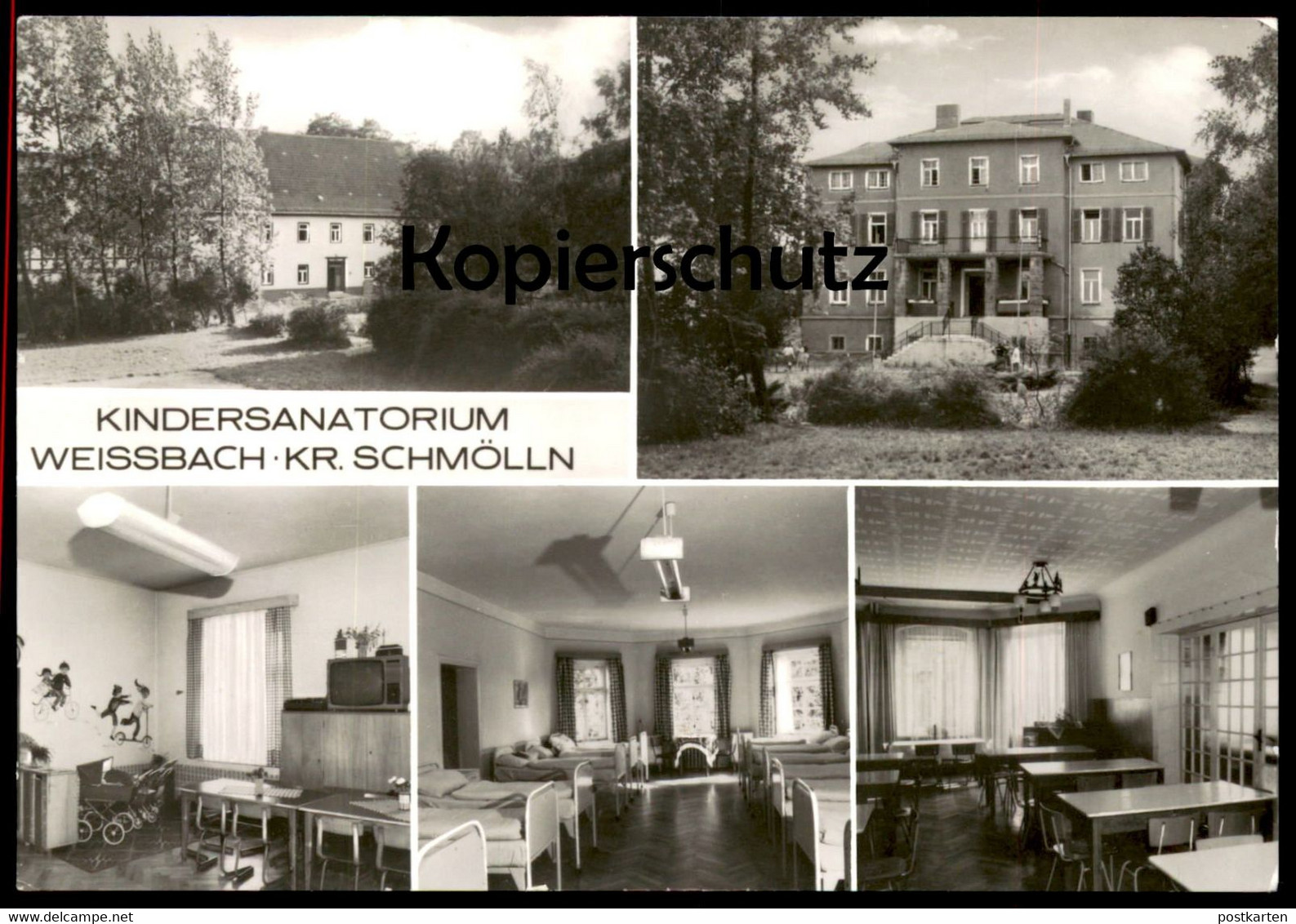 ÄLTERE POSTKARTE KINDERSANATORIUM WEISSBACH KREIS SCHMÖLLN Sanatorium Bild Und Heimat Ansichtskarte AK Postcard Cpa - Schmoelln