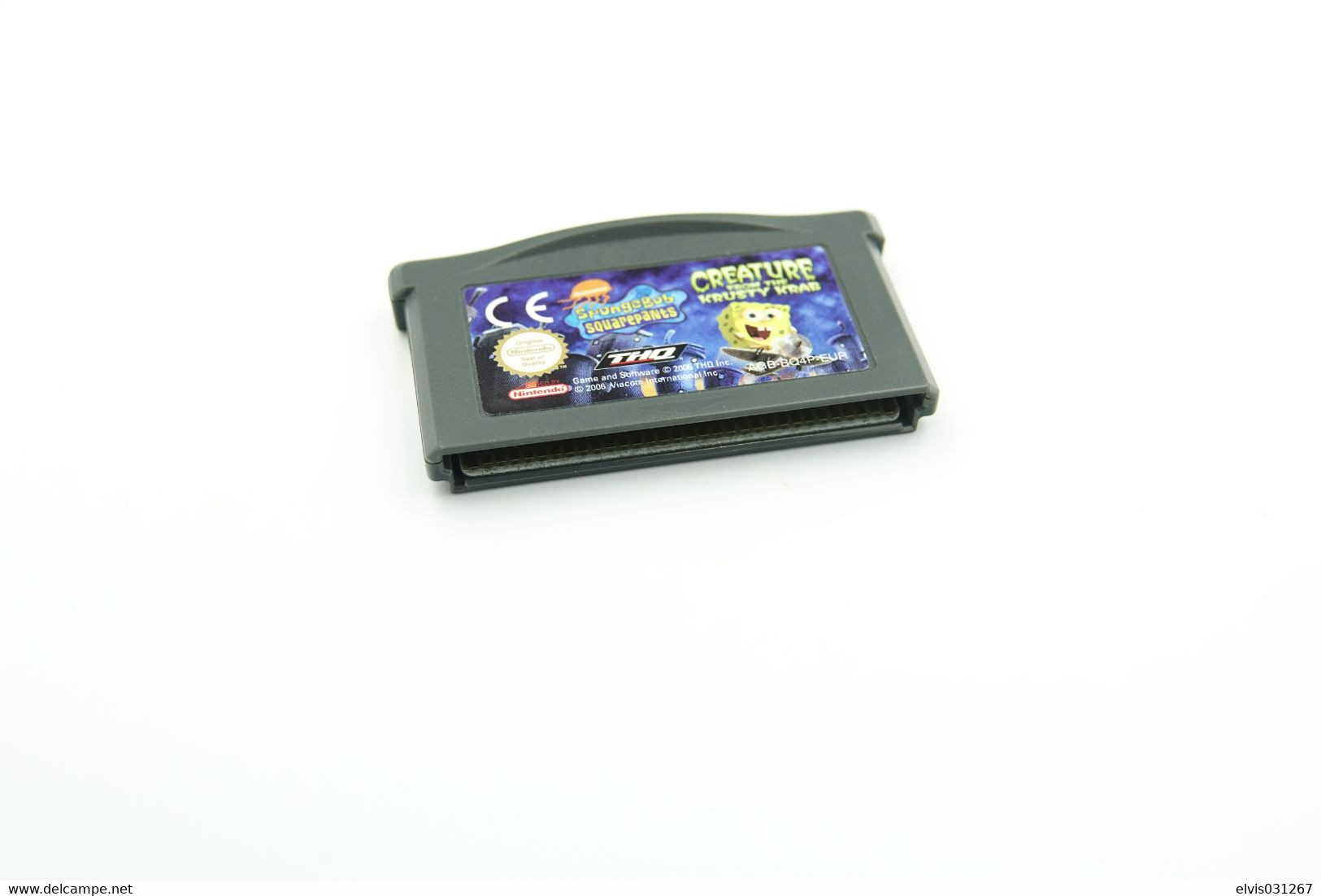 NINTENDO GAMEBOY ADVANCE: THE SPONGEBOB SQUAREPANTS CREATURE OF THE KRUSTY CRAB - THQ - 2006 - Game Boy Advance