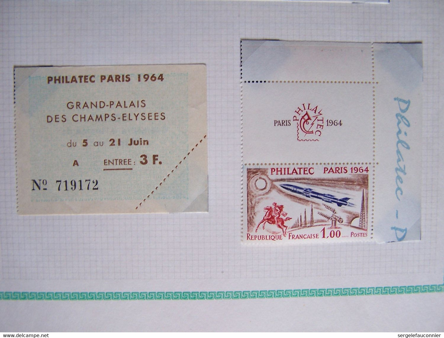 FRANCE PHILATEC PARIS 1964 TIMBRE NEUF ET 2 DOCS - Nuovi