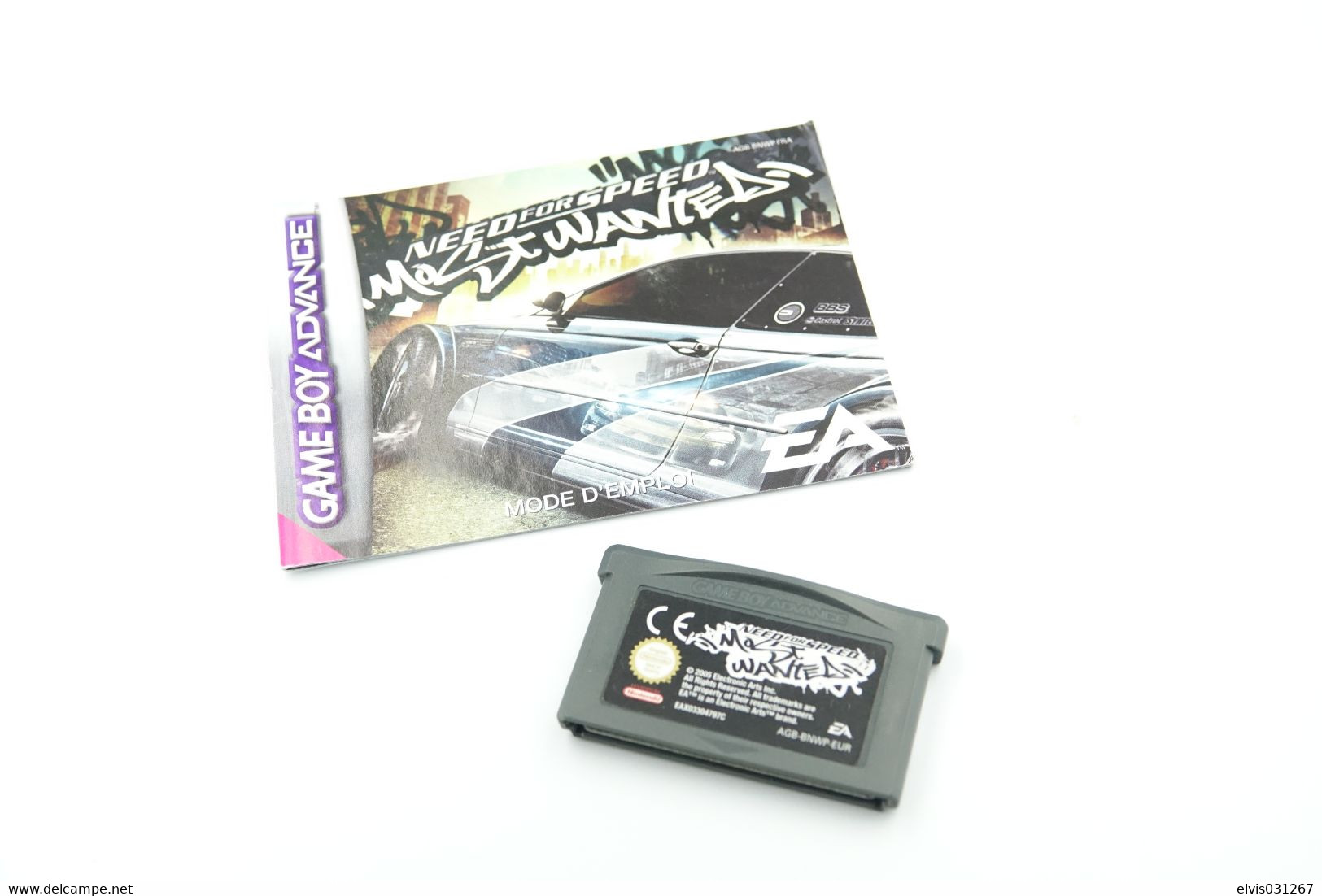 NINTENDO GAMEBOY ADVANCE: NEED FOR SPEED MOST WANTED WITH BOOKLET - EA - 2005 - Game Boy Advance
