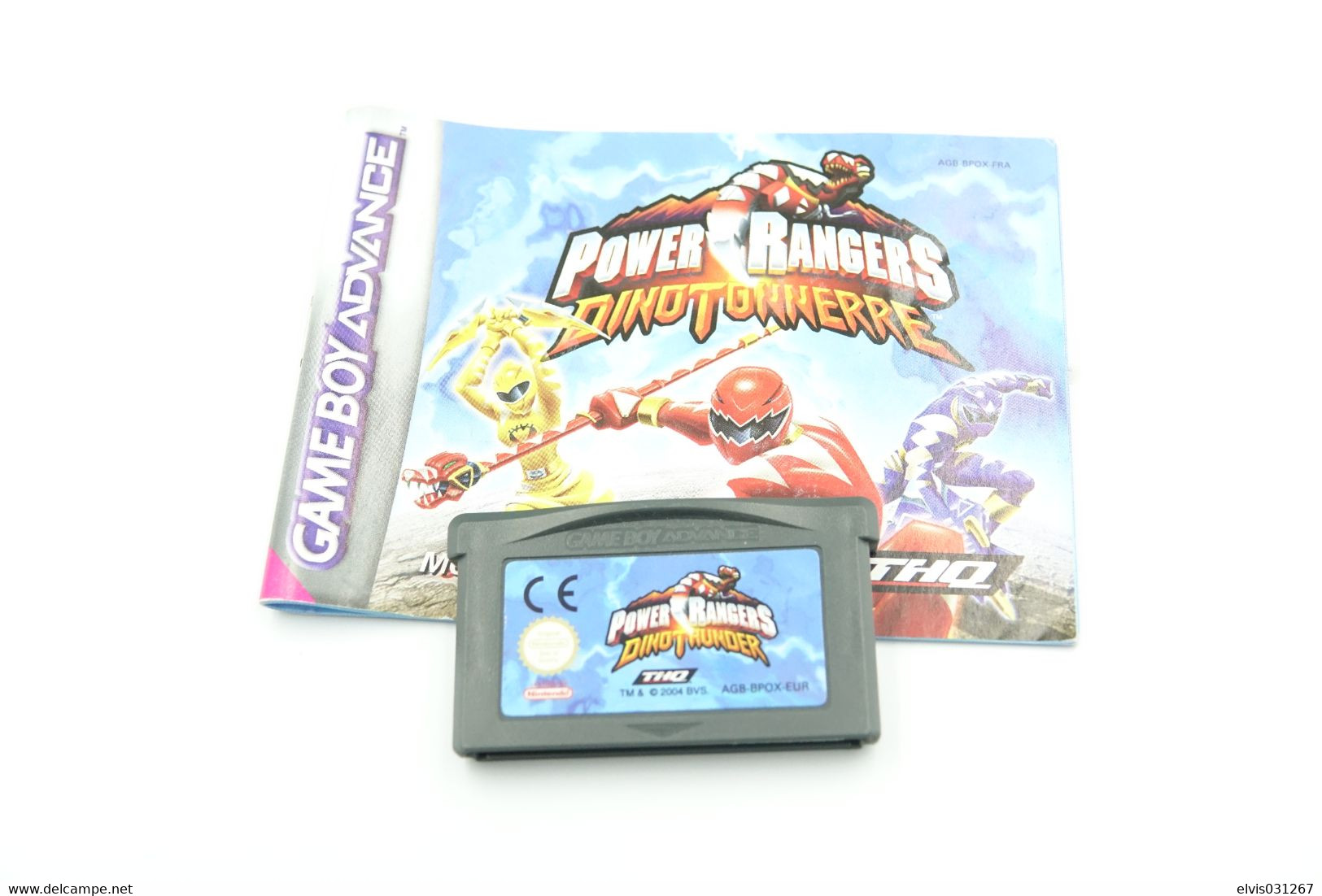 NINTENDO GAMEBOY ADVANCE: POWER RANGERS DINO THUNDER WITH BOOKLET - THQ - 2004 - Game Boy Advance