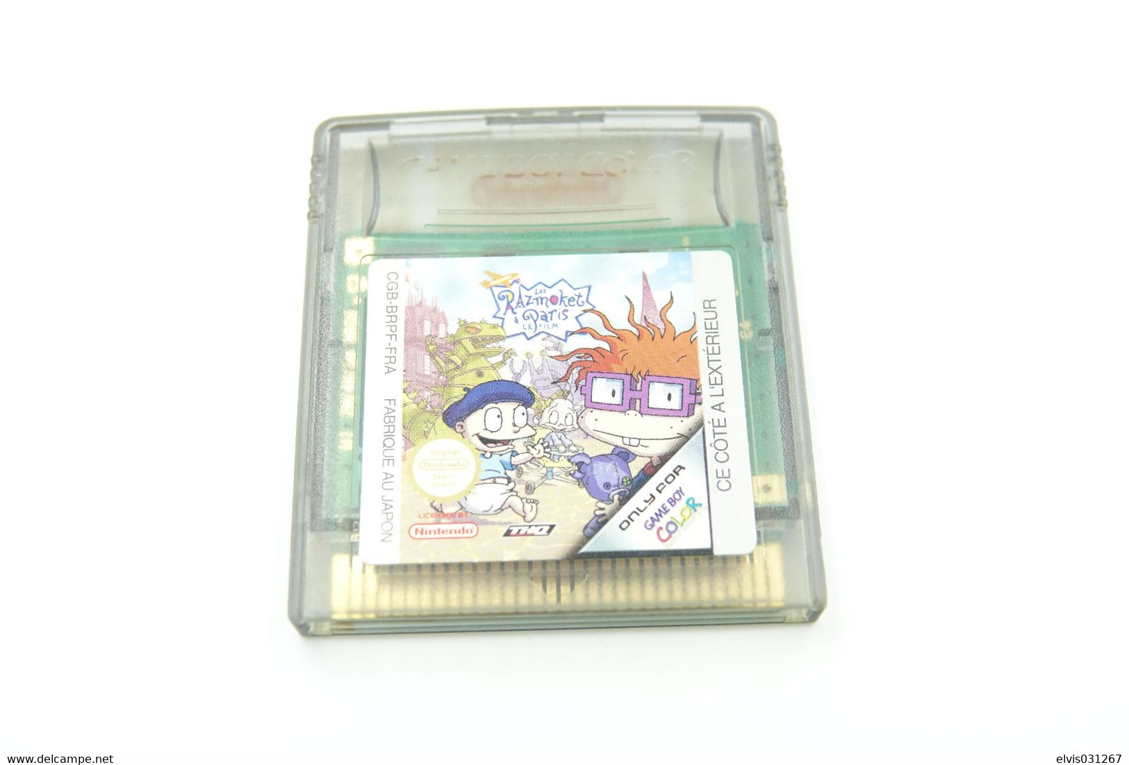 NINTENDO GAMEBOY COLOR : RUGRATS IN PARIS: THE MOVIE - THQ - 1998 - Game Boy Color