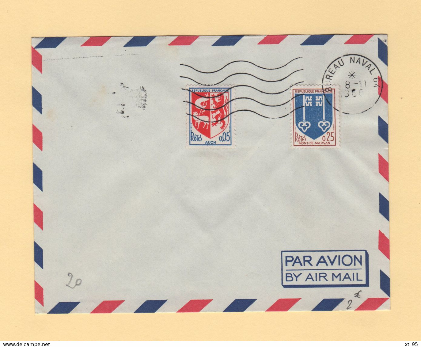 Poste Navale - Bureau Naval 64 - 1966 - Correo Naval