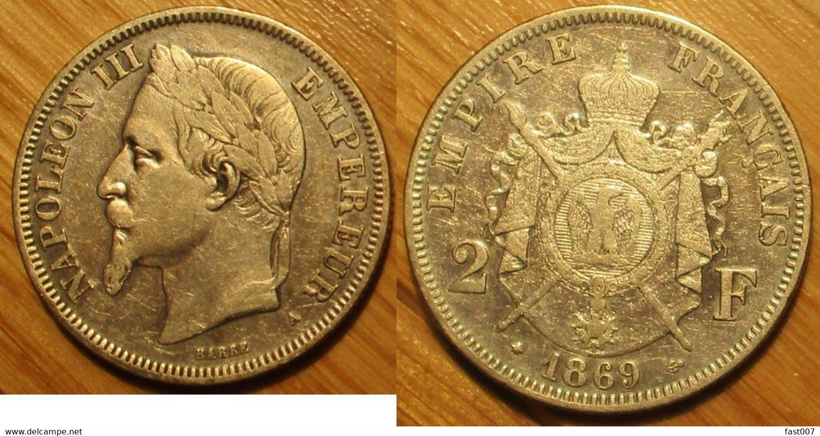 Napoléon III - 2 Francs 1869A - 2 Francs