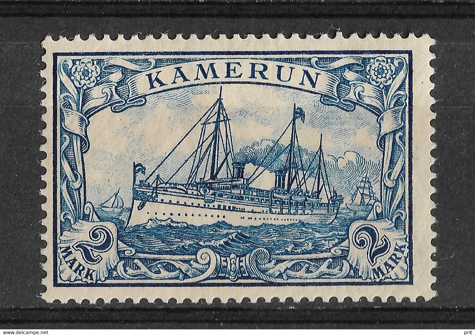Cameroun, Kamerun, German Colony 1900, 2 Mark. Michel 17/ Scott 17, MLH. - Cameroun