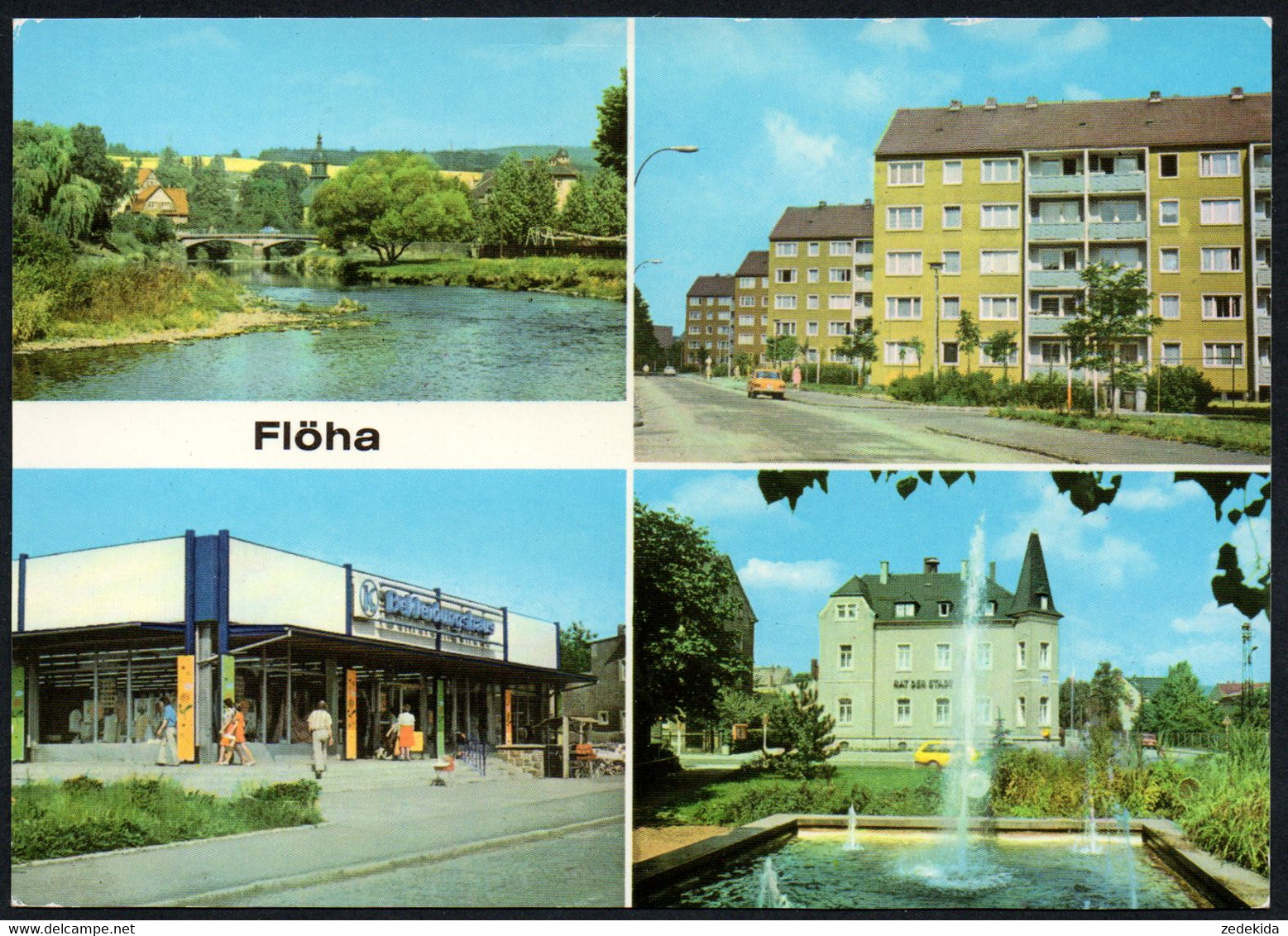 E8163 - Flöha Konsum Kaufhaus - Bild Und Heimat Reichenbach - Floeha