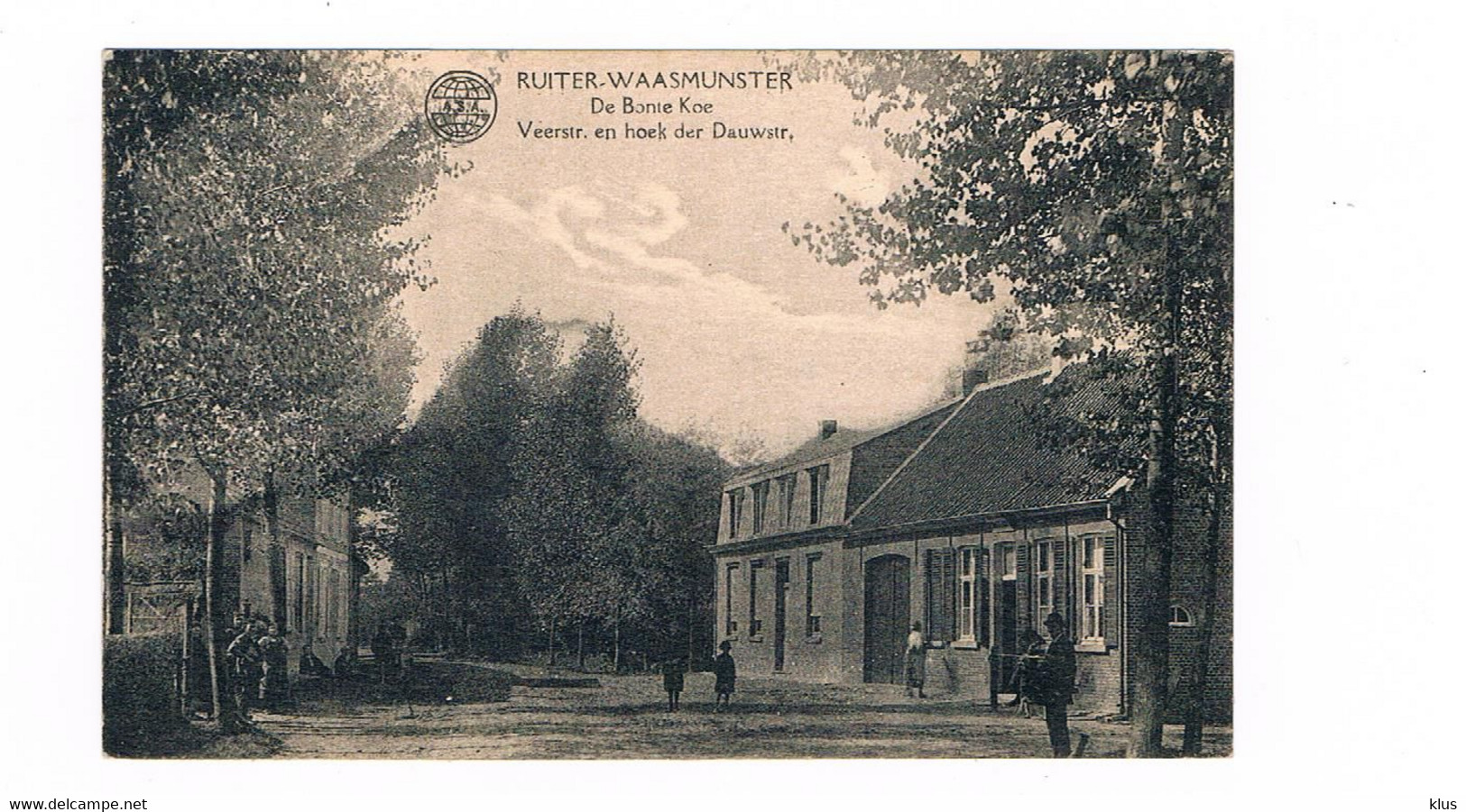 Waasmunster - Ruiter - De Bonte Koe - Veerstraat En Hoek Der Dauwstraat - Waasmunster