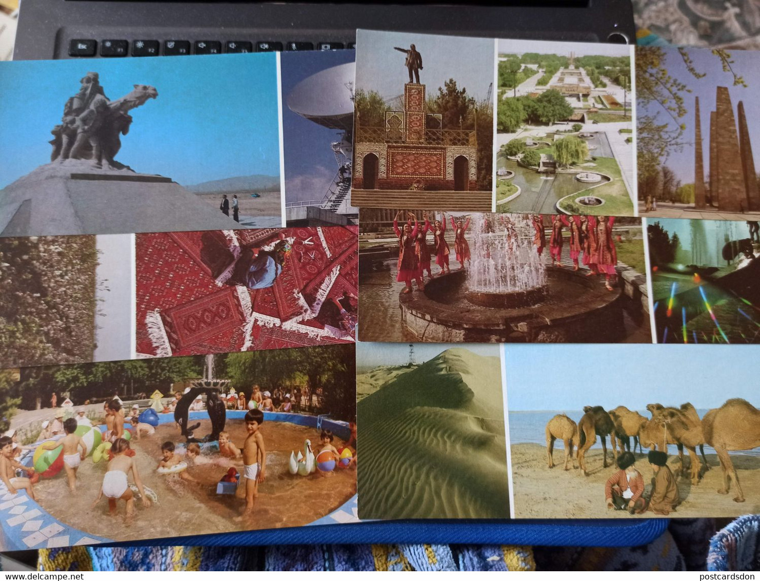 Russian Asia. Turkmenistan. - 8 Postcards Lot - 1980s - Turkmenistan