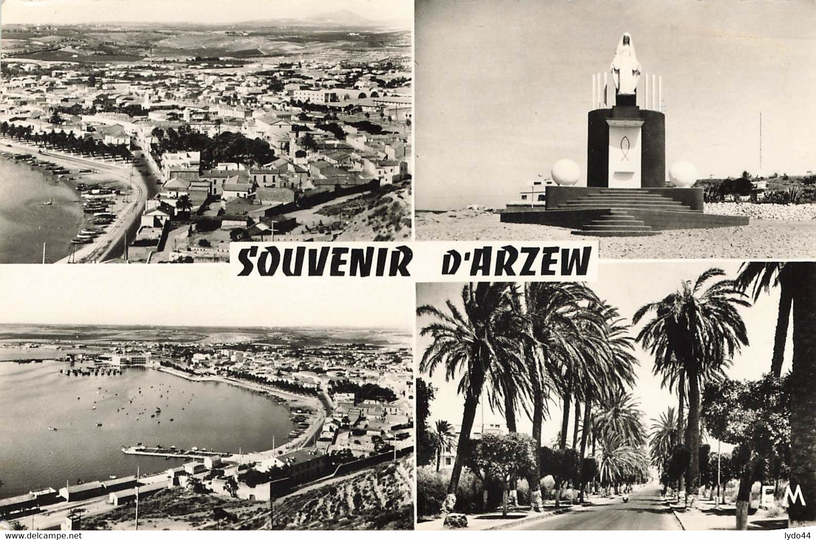 ARZEW ,  Souvenir , Vue Générale De La Ville , Notre Dame De La Mer, Vue Générale Du Port, La Route D'Oran - Autres & Non Classés